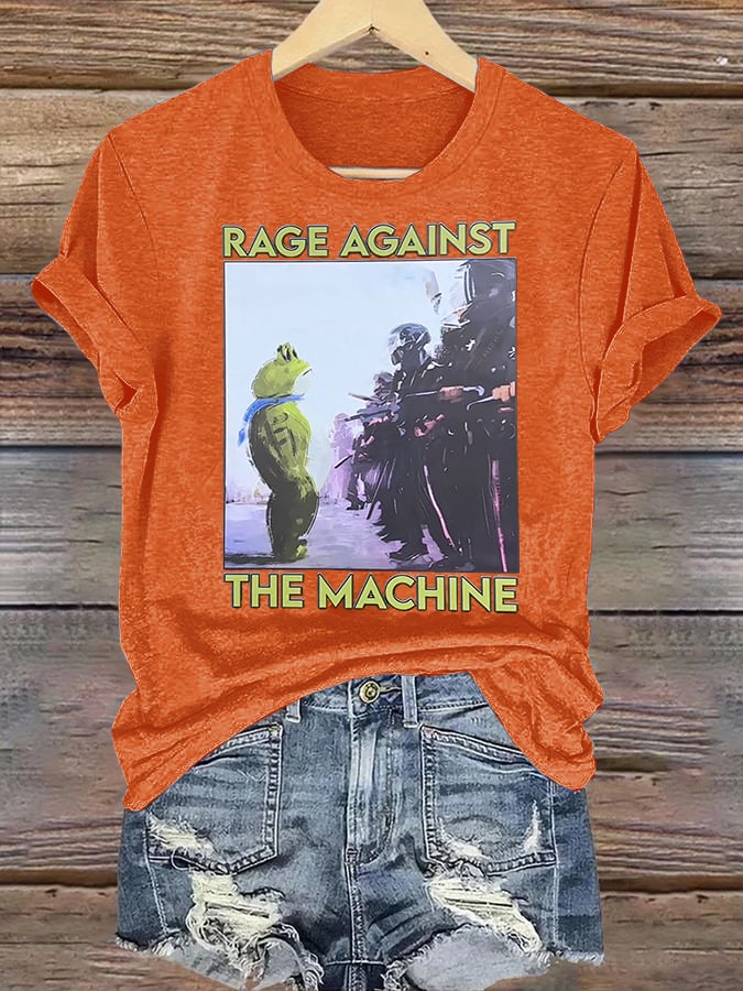 Women's Portland Frog Art Print T-Shirt