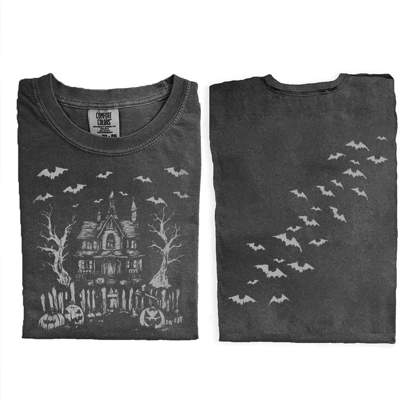 Vintage Haunted House Comfort Colors T-shirt