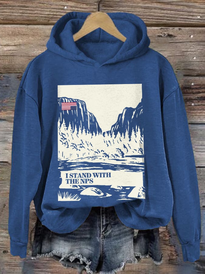 Retro I Stand With The NPS Print Hoodie