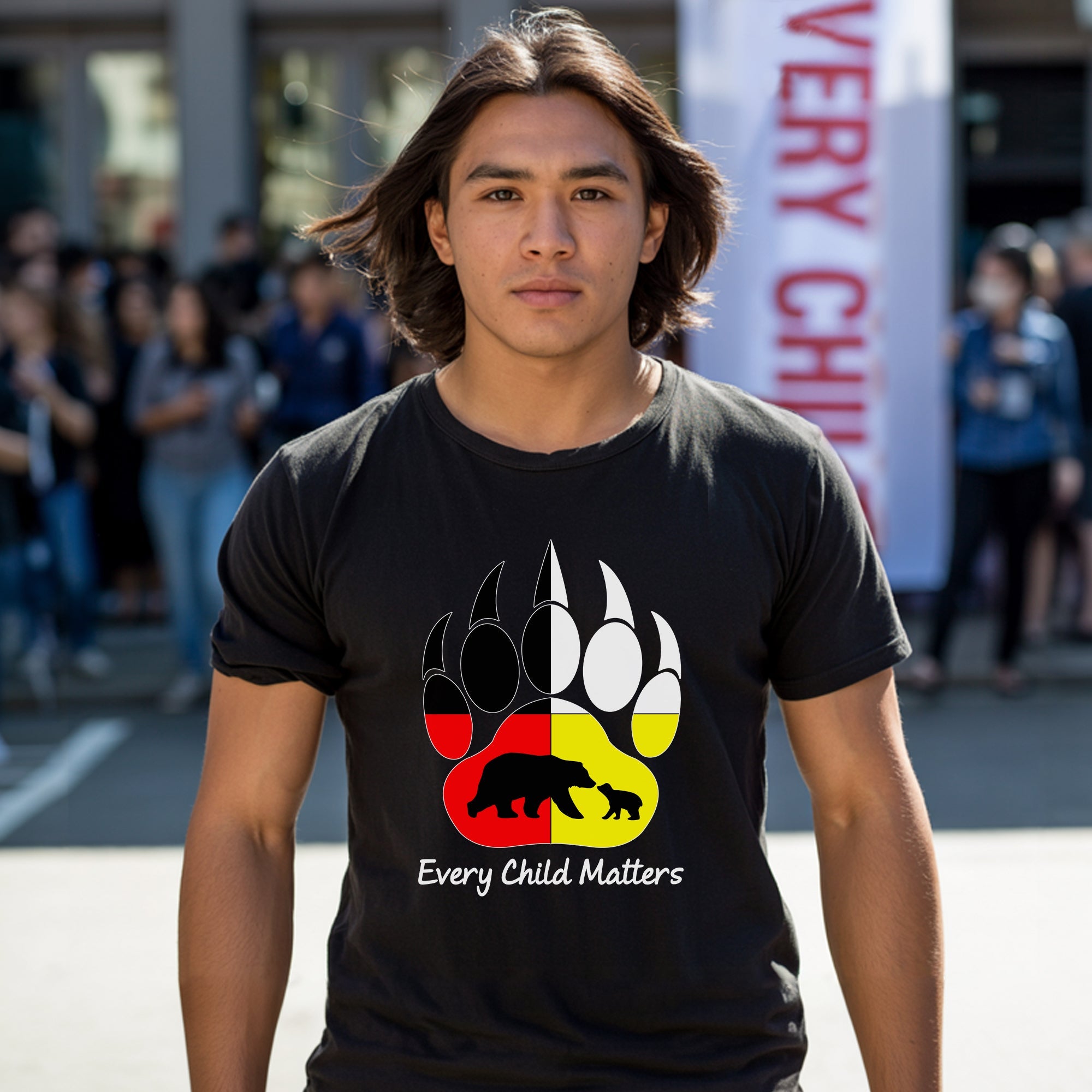 Every Child Matters Bear Paw Indigenous Pride Unisex T-Shirt/Hoodie/Sweatshirt