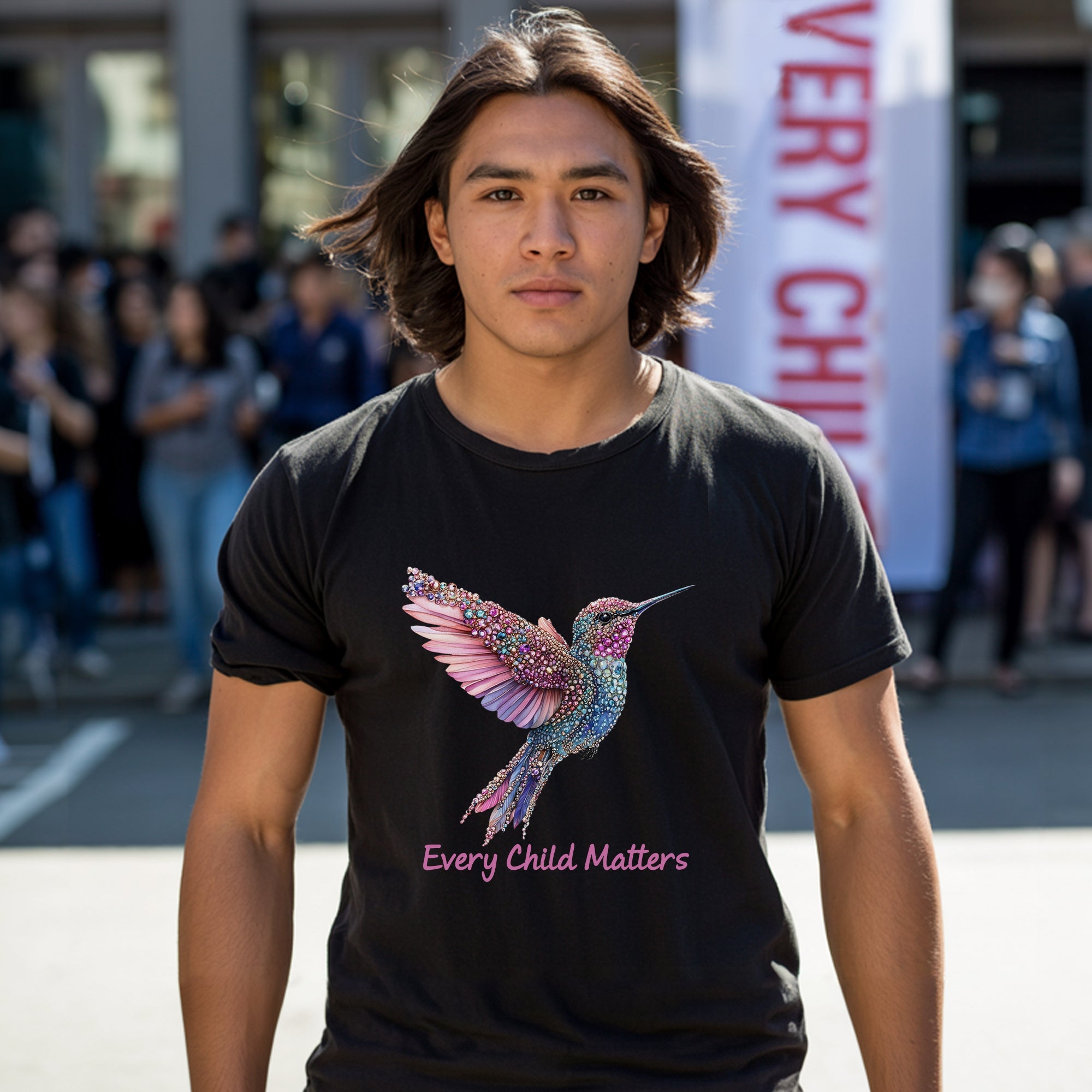 Every Child Matters Hummingbird Orange Awareness Unisex T-Shirt/Hoodie/Sweatshirt