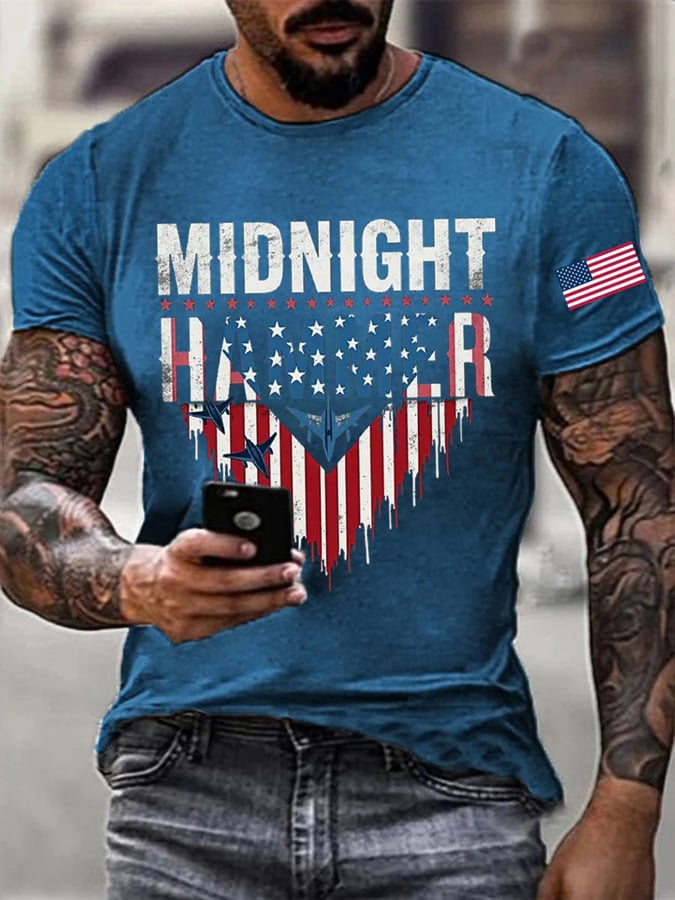 Men's Midnight Hammer B-2 Spirit Printing T Shirt