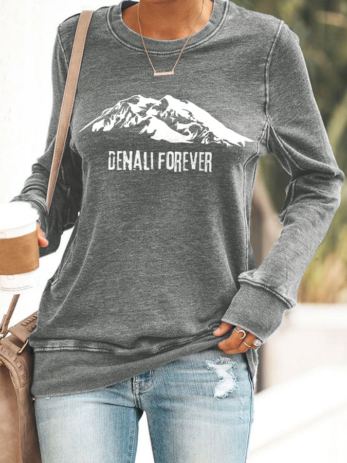 Retro Women's Protect Our National Parks Print Sweatshirt