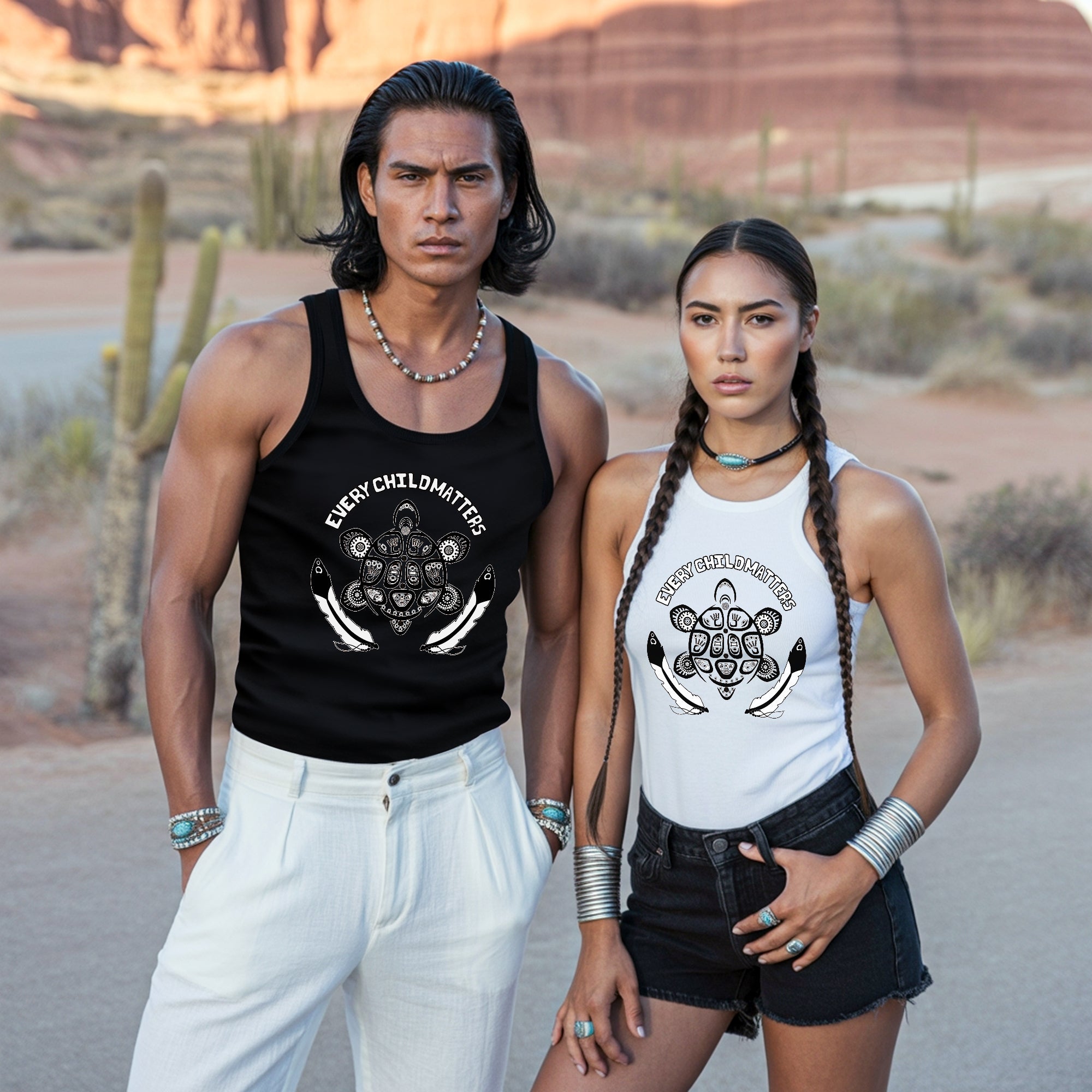 Every Child Matters Turtle For Orange Shirt Day Unisex Tank Top