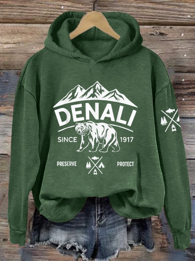 Women's Protect Our National Parks Hot Spots Print Hoodie