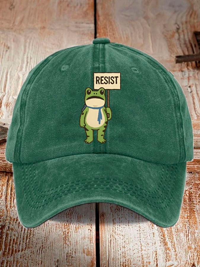 Unisex Portland Frog print hat