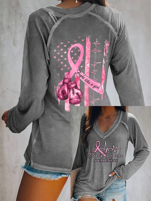 Women's Casual Printed Long Sleeve T-Shirt