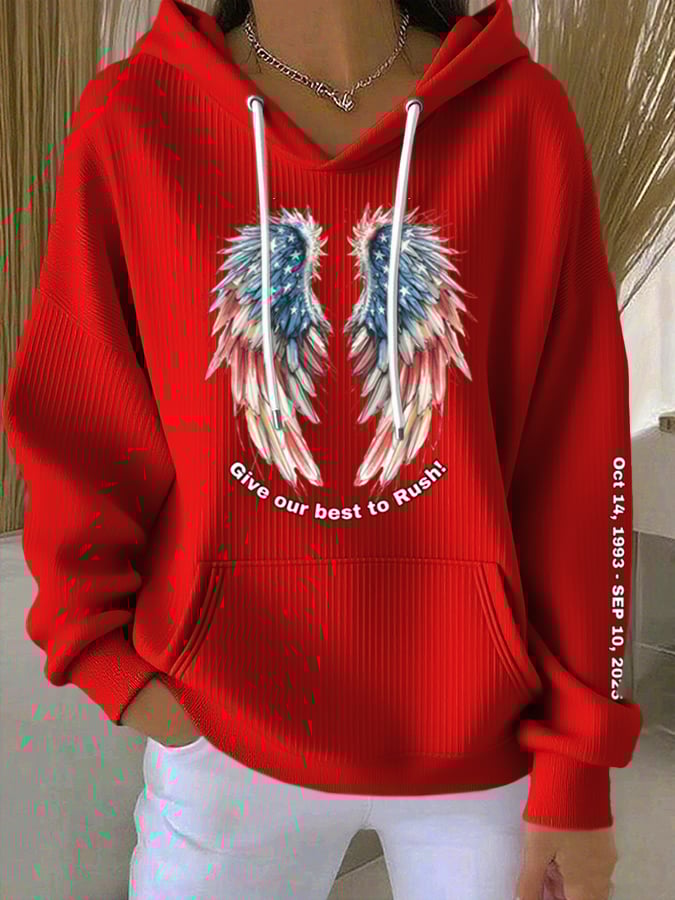 Women's Commemorative Leader Print Casual Hoodie