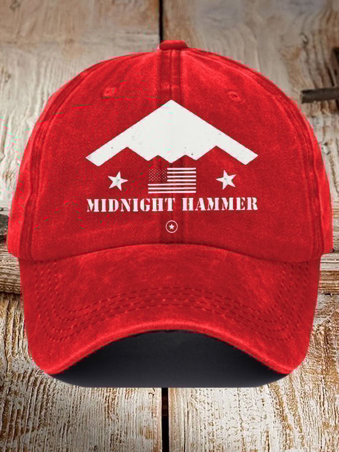Unisex Operation Midnight Hammer B-2 Print Baseball Cap