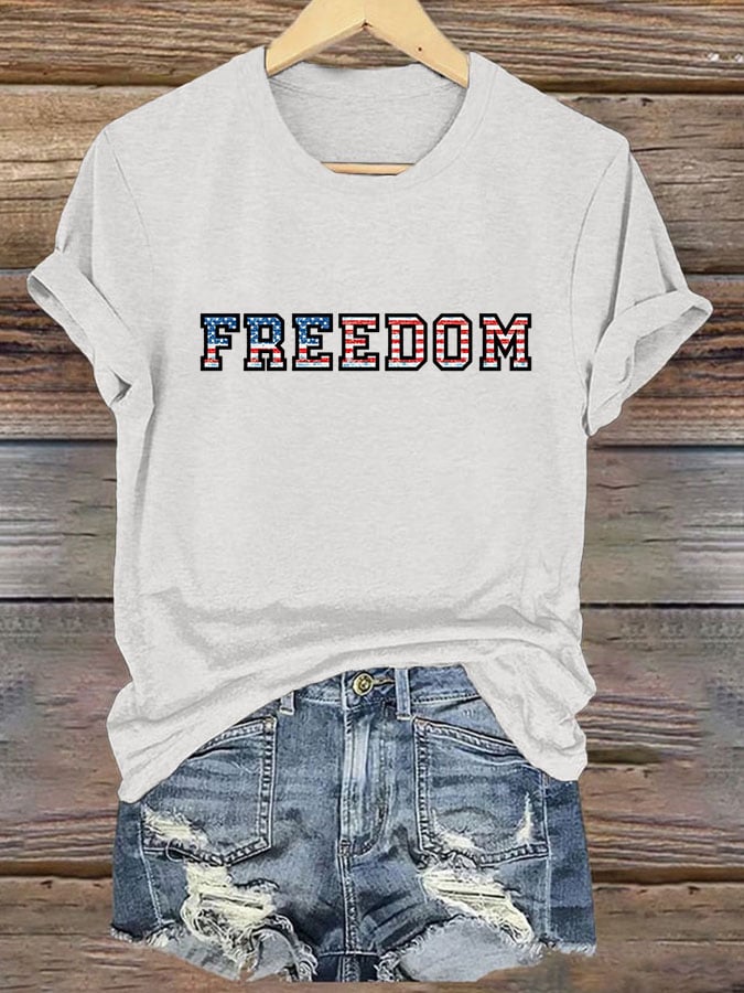 Women's Freedom Print T-shirt