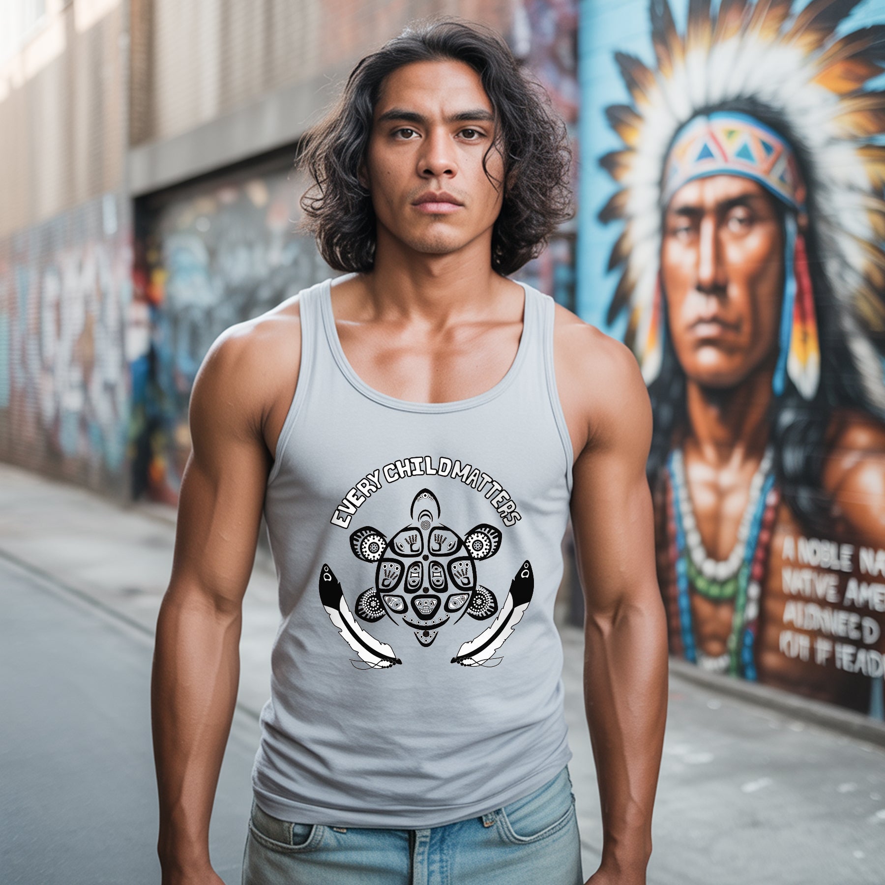 Every Child Matters Turtle For Orange Shirt Day Unisex Tank Top