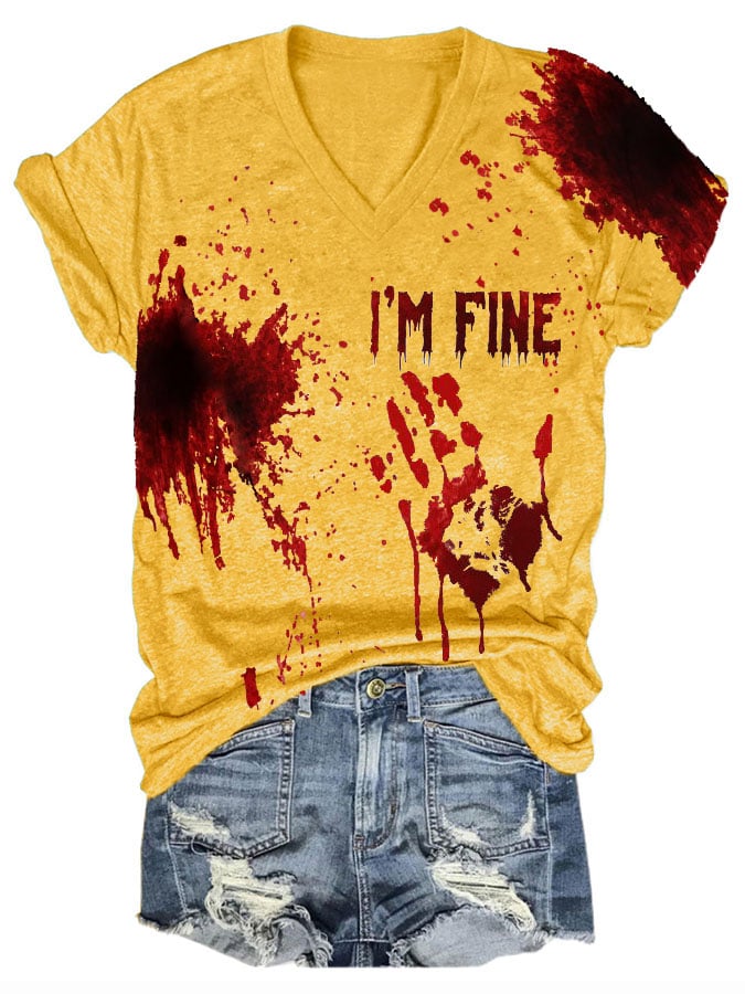 Halloween Ladies Print T-Shirt