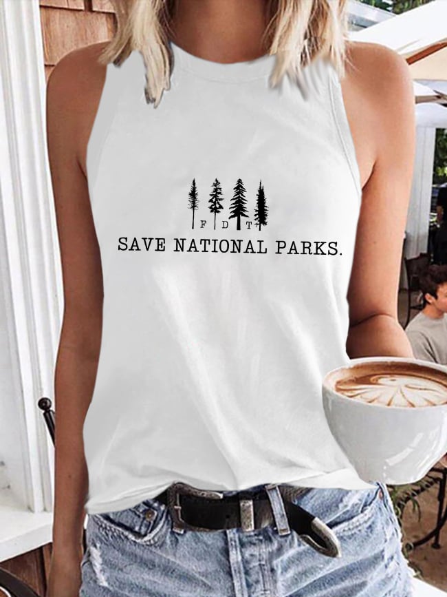 Women's Save The National Parks Print Vest