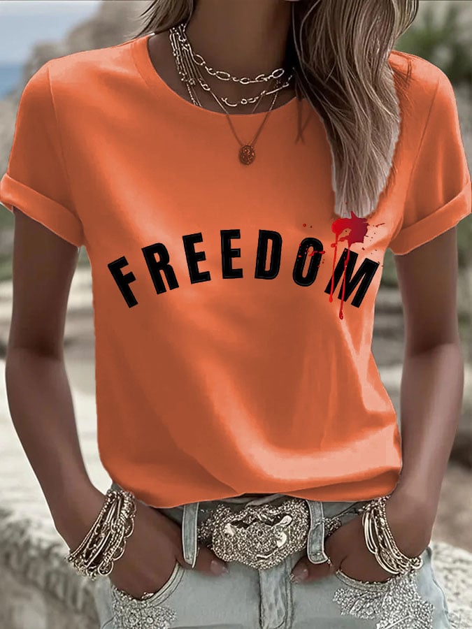 Women's Commemorative Leader Print Casual T-shirt