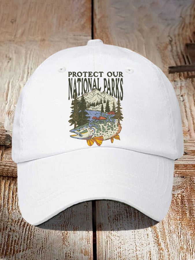 Protect Our National Parks Print Baseball Cap