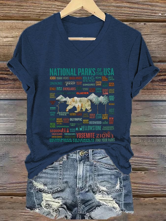 Women's National Parks Explore, Protect, Preserve Print T-Shirt