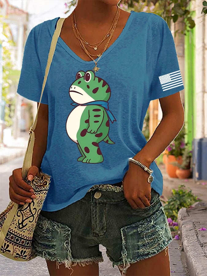 Women's casual Portland Frog T-shirt
