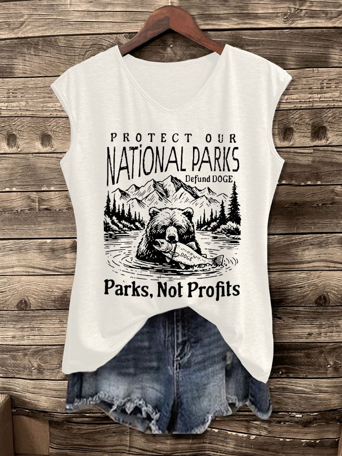 Women's Protect Our National Parks Print Tank Top