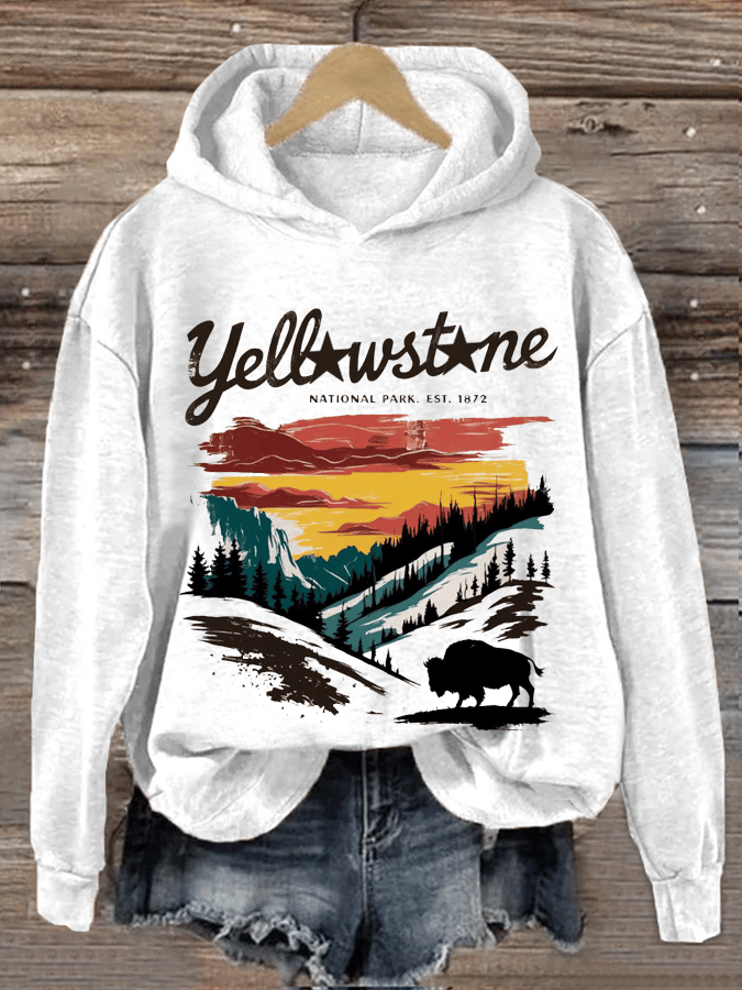 Women's National Parks Heat Transfer Hooded Sweatshirt