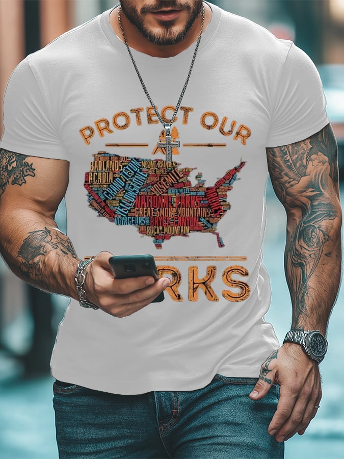 Men's Protect Our National Parks Print T-Shirt