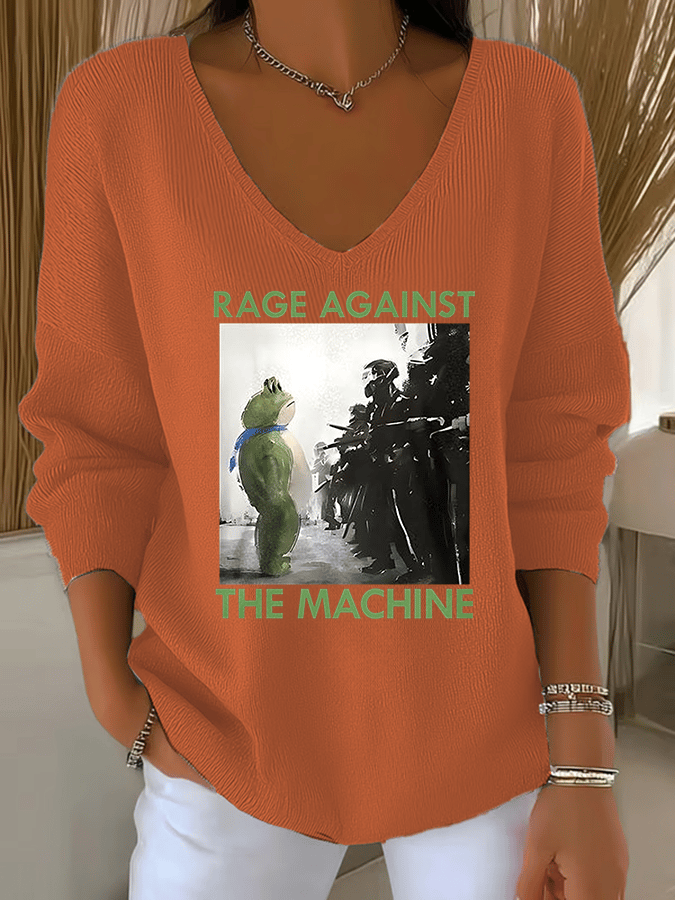 Women's America has no kings print Sweatshirt