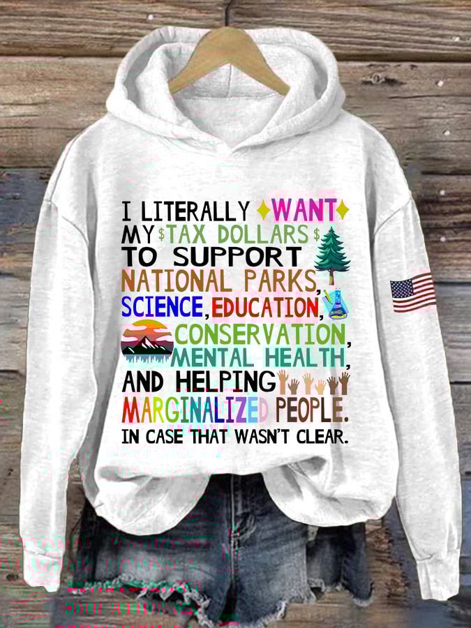 Women's Support National Parks Printed Sweatshirt