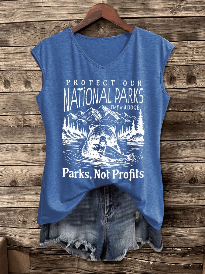 Women's Protect Our National Parks Print Tank Top