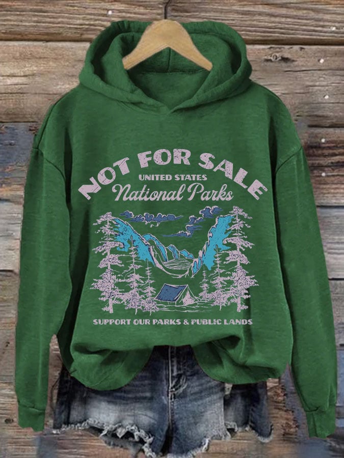 Women's Protect Our National Parks Printed Sweatshirt