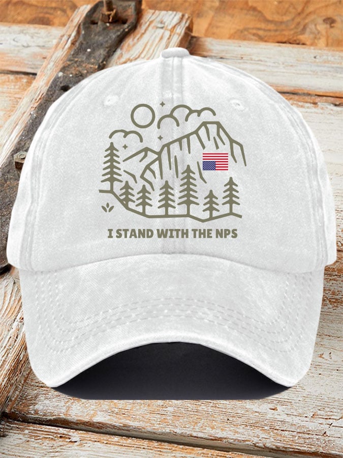 Retro I Stand with the NPS Printed Baseball Cap