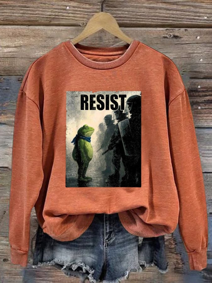 Women's Resist Frog Casual Sweatshirt