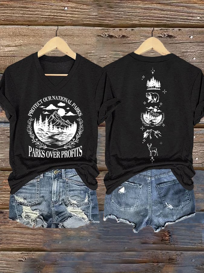 Women's Protect Our National Parks Printed T-Shirt