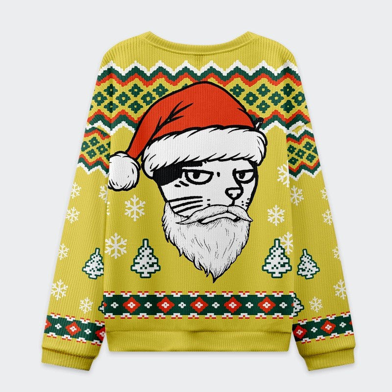 Tokyo-Tiger Santa Cat Funny Christmas Ugly Sweatshirt