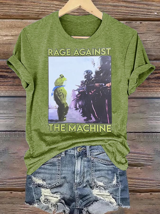 Women's Portland Frog Art Print T-Shirt