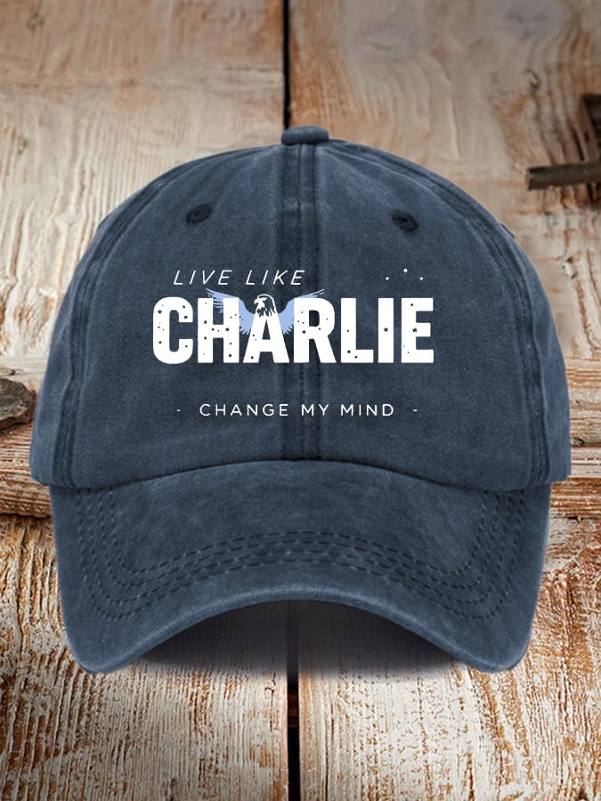 Retro Live Like Change My Mind Print Baseball Cap
