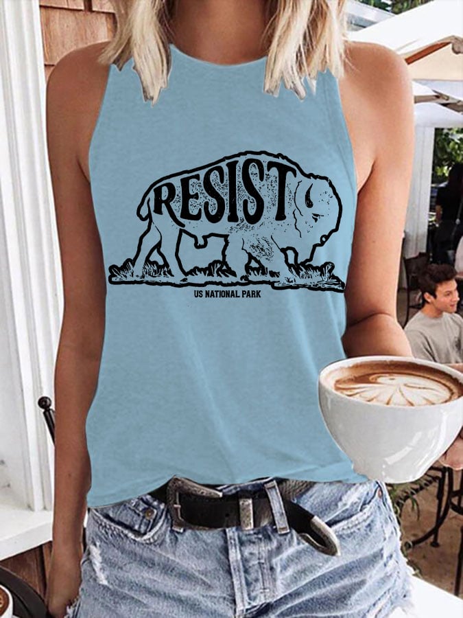 Women's Protect Our National Parks Print Tank Top