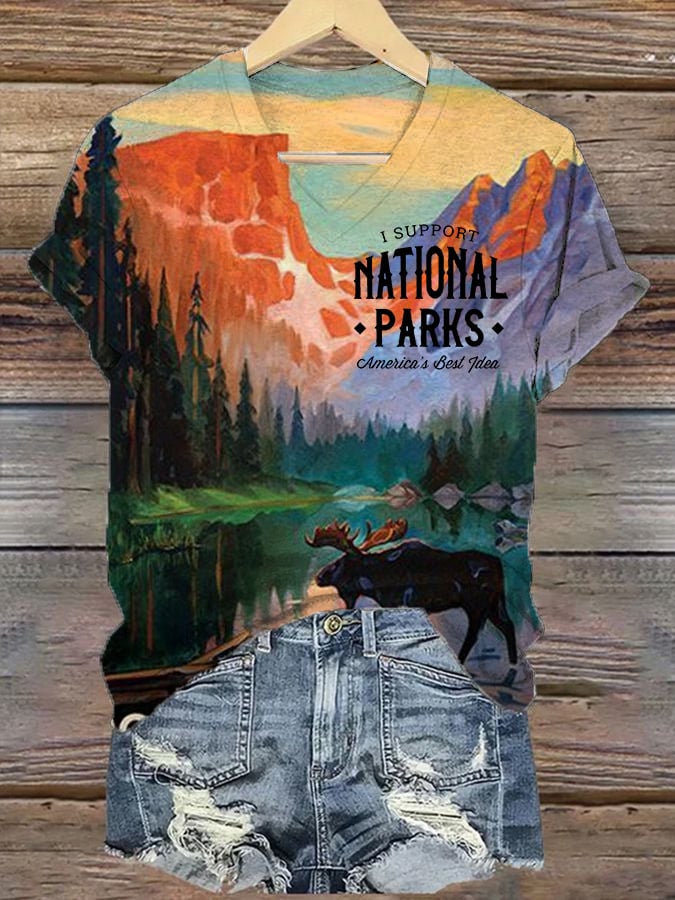 Women's National Parks Explore, Protect, Preserve Print T-Shirt