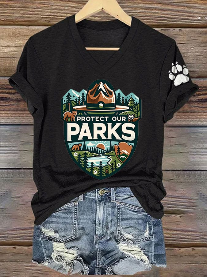 Women's Protect Our National Parks Printed T-Shirt