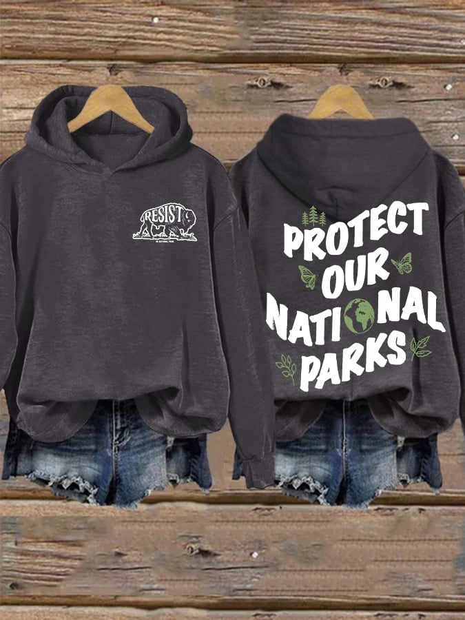 Women's Save Our National Parks Print Sweatshirt