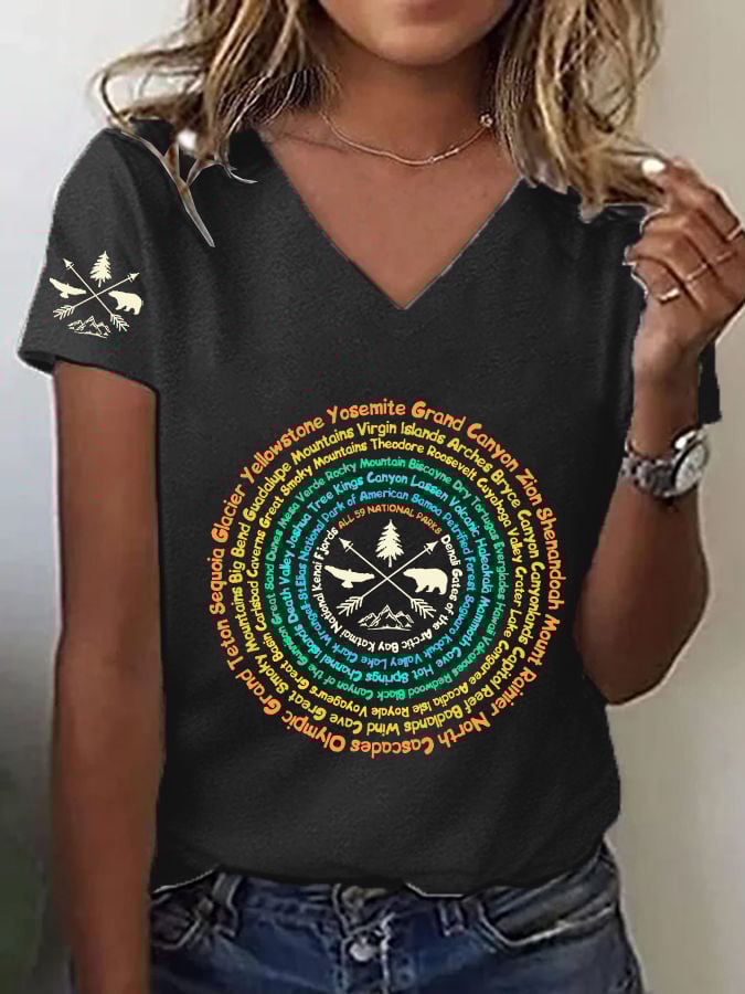 Women's National Parks Explore, Protect, Preserve Print T-Shirt