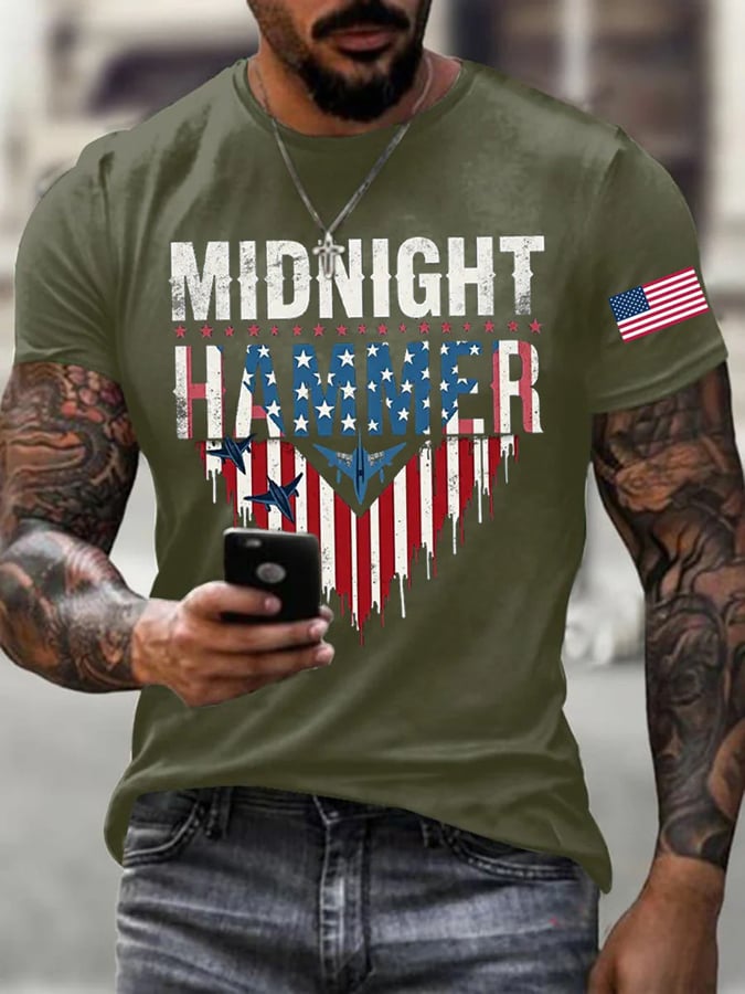 Men's Midnight Hammer B-2 Spirit Printing T Shirt