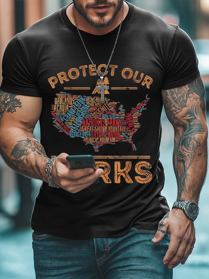 Men's Protect Our National Parks Print T-Shirt