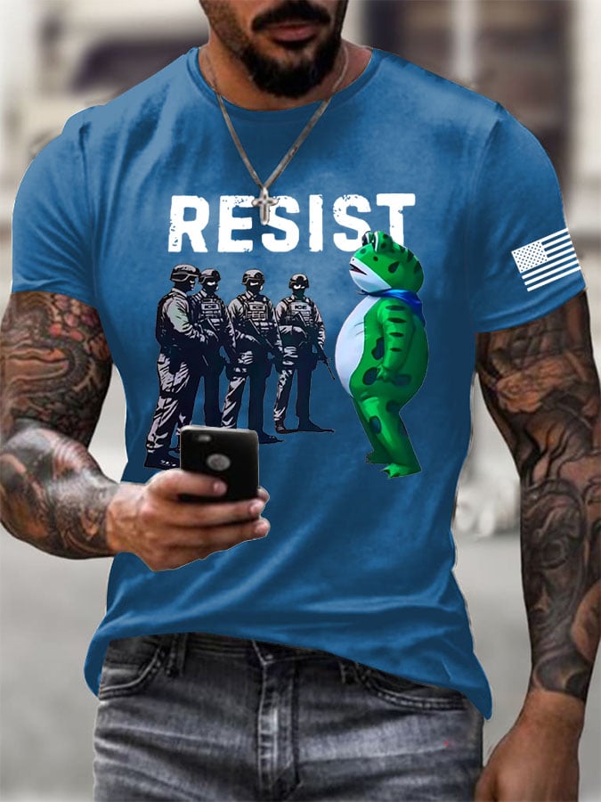 Men's Portland Frog Print T-Shirt