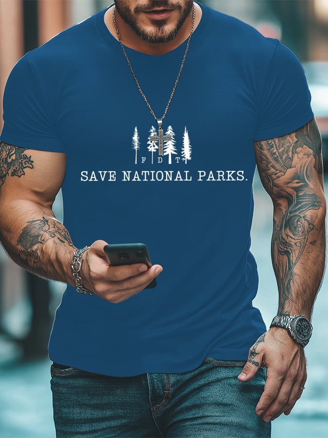 Men's Save The National Parks Print T-Shirt