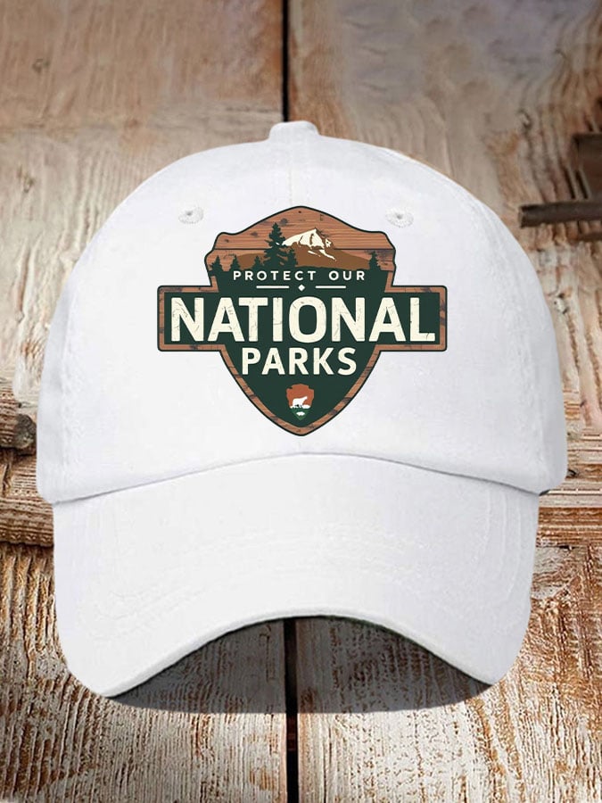 Protect Our National Parks Print Baseball Cap