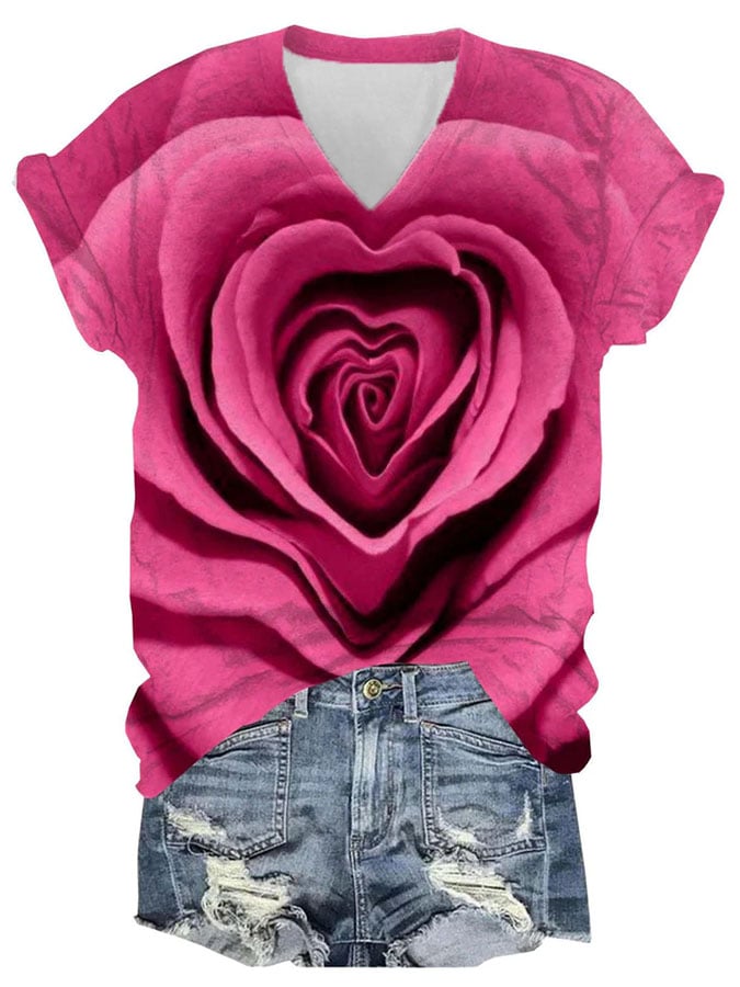 Breast Cancer Women's Printed T-Shirt