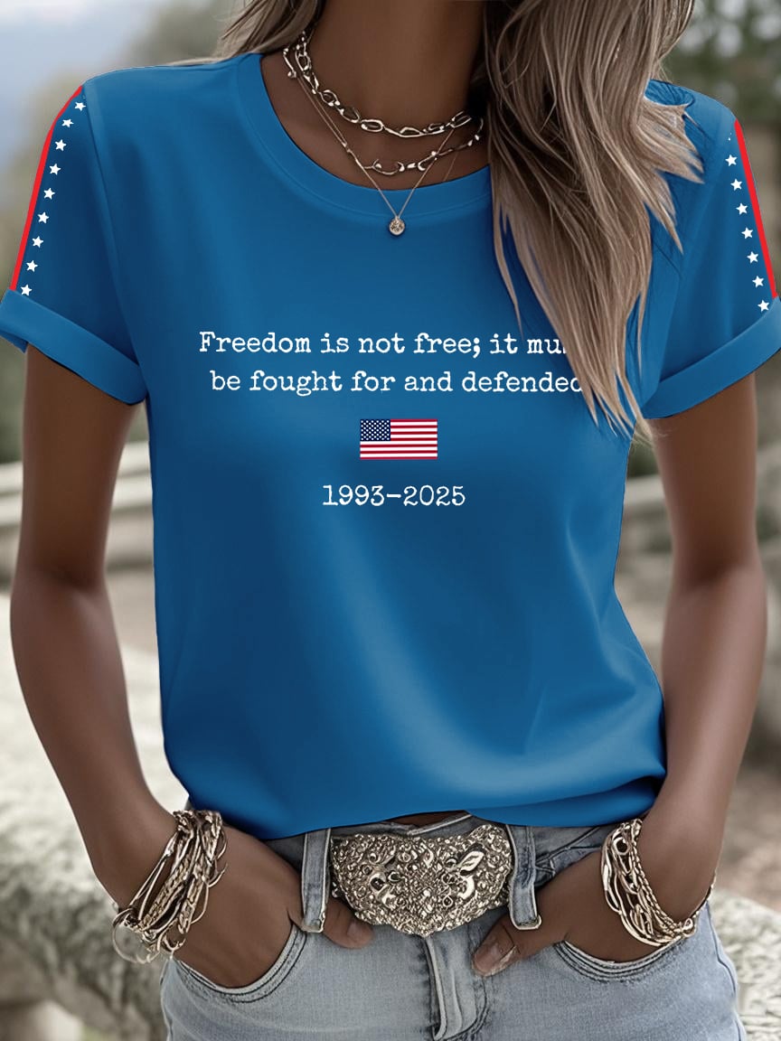 Women's Freedom Is Not Free Print Shirt