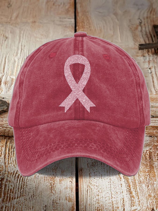Unisex Breast Cancer Awareness Printed Hat