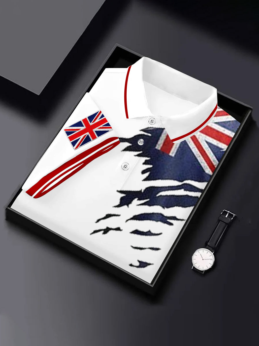 Men's UK Flag Print Short Sleeve Top