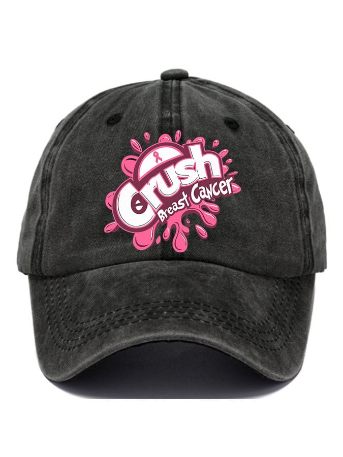 Women's Breast Cancer Awareness Print Casual Baseball Cap
