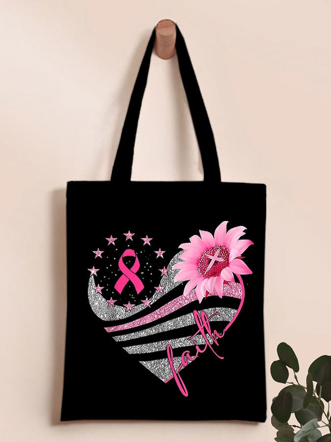 Breast Cancer Casual Canvas Bag